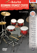 ON THE BEATEN PATH BEGINNING DRUM SET COURSE #1 DRUM SET BK/CD/DVD SLEEVE cover Thumbnail